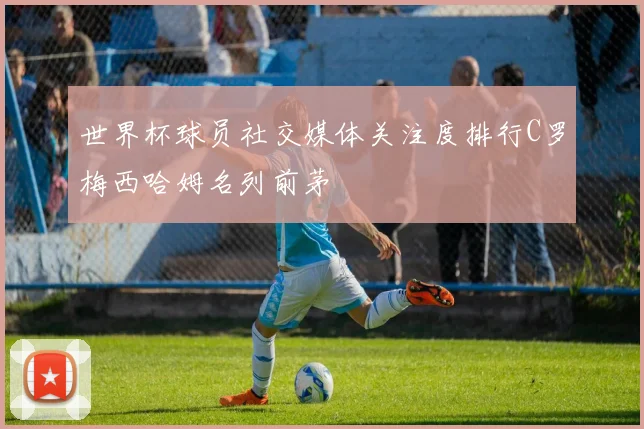 世界杯球员社交媒体关注度排行C罗梅西哈姆名列前茅
